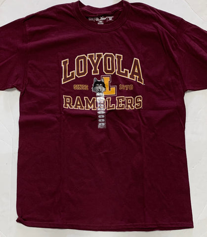 Loyola Ramblers Since 1870 Adult The Victory Maroon Shirt
