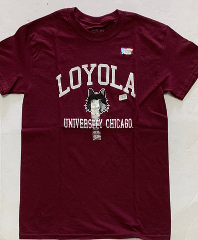 Loyola University Chicago Adult Blue 84 Maroon Shirt