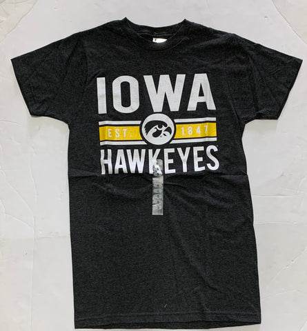 Iowa Hawkeyes Est. 1847 Adult The Victory Gray Shirt