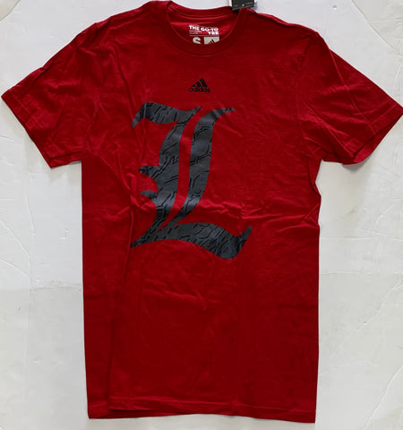Louisville Cardinals Adult Adidas Go-To Tee Red Shirt