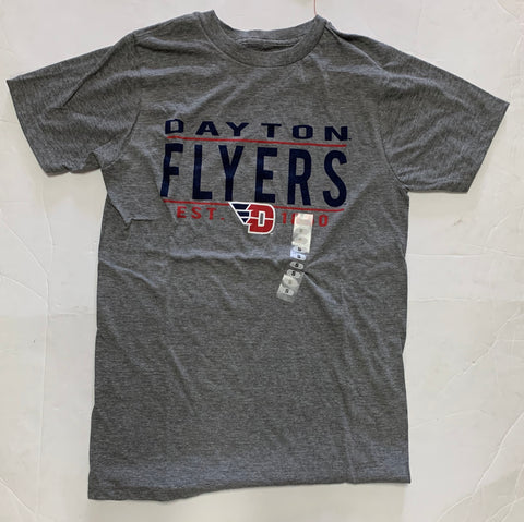 Dayton Flyers The Victory NCAA Streaky Grey Adult Shirt