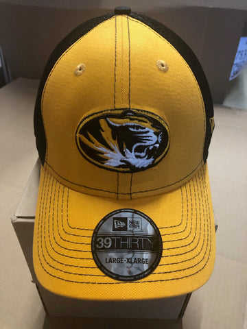 Missouri Tigers New Era 39/Thirty Large/X-Large Team Front Fitted Hat