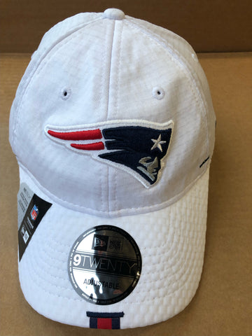 New England Patriots New Era White Adjustable Hat