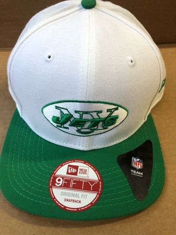 New York Jets Adult New Era White Snapback Adjustable Hat