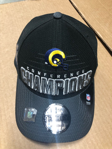 Los Angeles Rams Adult New Era Adjustable 9/Forty Conference Champions