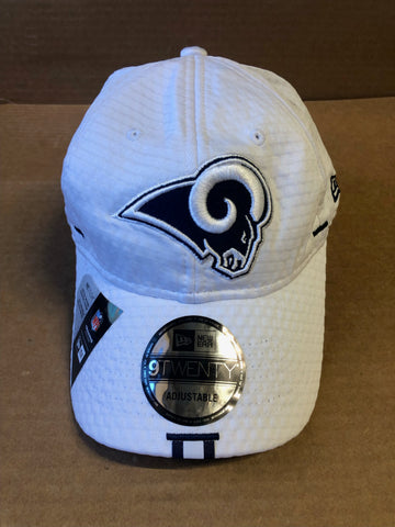 Los Angeles Rams New Era 9/Twenty White Adjustable Hat
