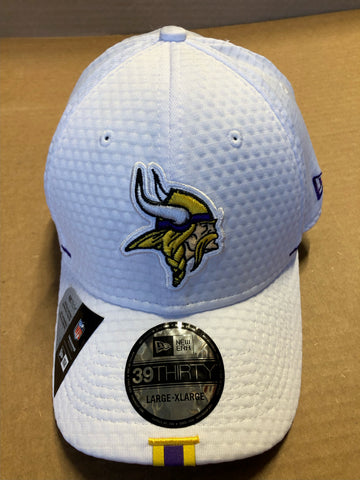 Minnesota Vikings New Era 39/Thirty White Large/X-Large Hat