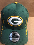 Green Bay Packers Adult New Era 39/Thirty Small/Medium Hat