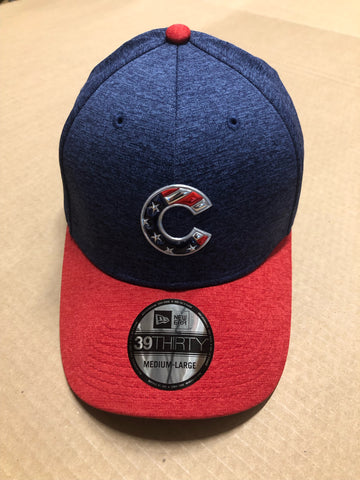 Chicago Cubs New Era 39/Thirty July 4th Sized Baseball Style Hat