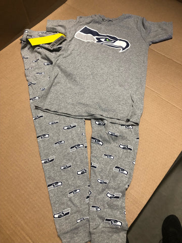 Seattle Seahawks Youth 2-Piece Short Sleeve Pajama Set