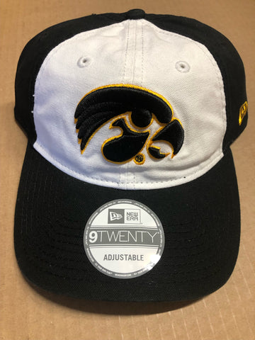 Iowa Hawkeyes New Era 9/Twenty White Core Adjustable Hat