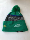 Seattle Seahawks New Era Gold Emblem Winter Hat
