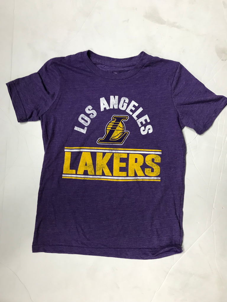 T-shirts New Era Los Angeles Lakers NBA Team Logo Mesh Oversized T-Shirt  Black/ True Purple