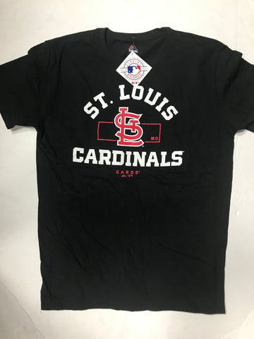 St. Louis Cardinals Adult Black MLB Majestic T-Shirt