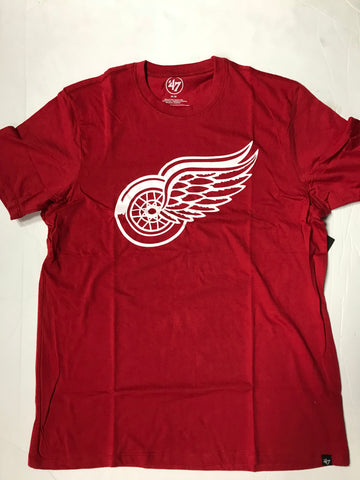 Detroit Red Wings Adult Blank Red 47 Brand T-Shirt