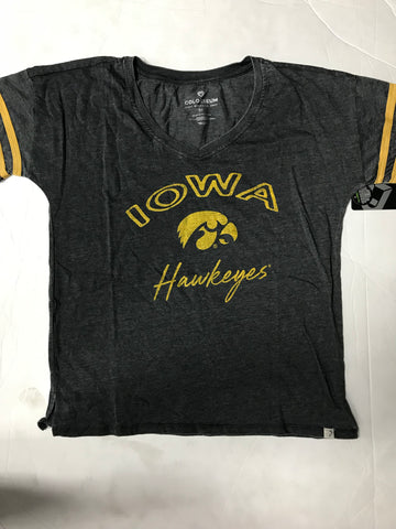 Iowa Hawkeyes Women Gray Colosseum T-Shirt