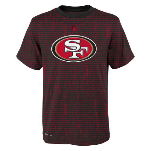 San Francisco 49ers NFL Youth Stripe Dri-Tek Shirt - Dino's Sports Fan Shop