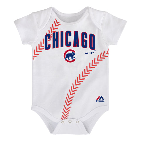 Chicago Cubs Majestic White Onesie