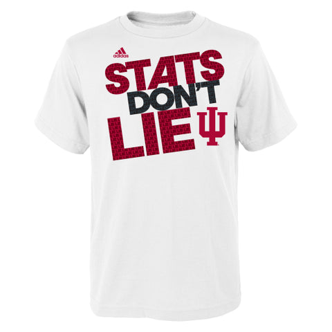 Indiana Hoosiers Adidas Stats Don't Lie Youth Shirt - Dino's Sports Fan Shop