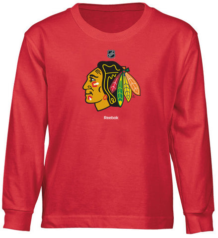 Chicago Blackhawks Reebok Logo L/S Youth Shirt - Dino's Sports Fan Shop