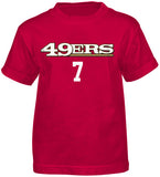 Colin Kaepernick #7 San Francisco 49ers NFL Youth Red Shirt - Dino's Sports Fan Shop - 2