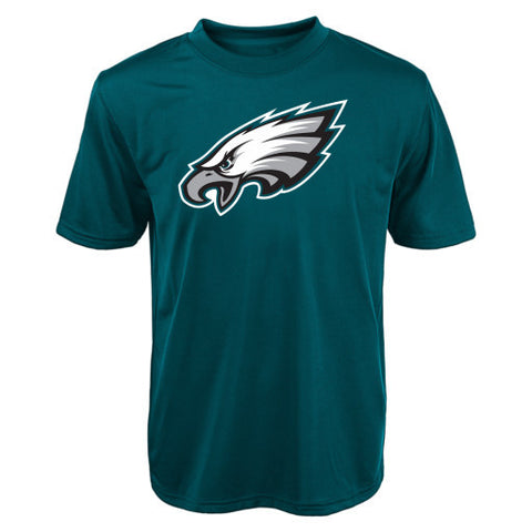 Philadelphia Eagles NFL Green Logo Dri-Tek Youth Shirt - Dino's Sports Fan Shop