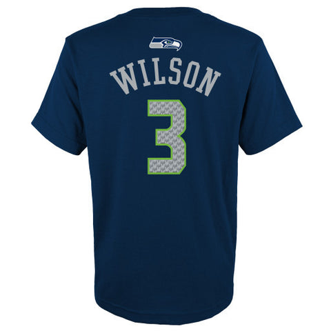 Russell Wilson #3 Seattle Seahawks NFL Youth Shirt - Dino's Sports Fan Shop - 1