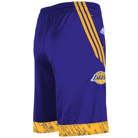 Los Angeles Lakers Adidas Purple Youth Shorts - Dino's Sports Fan Shop