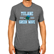 Tulane Green Wave Adult Gray The Victory T-Shirt