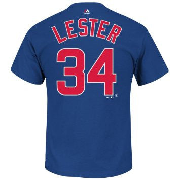 Jon Lester #34 Chicago Cubs Majestic Youth Shirt - Dino's Sports Fan Shop