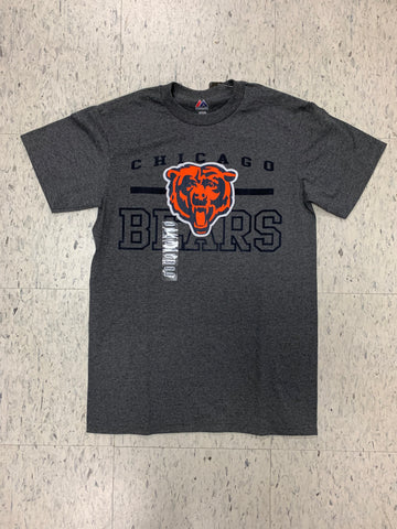 Chicago Bears Adult Majestic Gray Shirt (S)