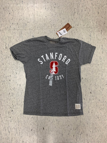 Retro Brand Streaky Gray Adult Stanford T-Shirt