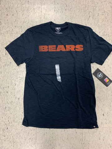 Chicago Bears '47 Brand NFL Adult Scrum Wordmark Navy Shirt