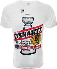 Chicago Blackhawks Reebok Dynasty White Shirt - Dino's Sports Fan Shop