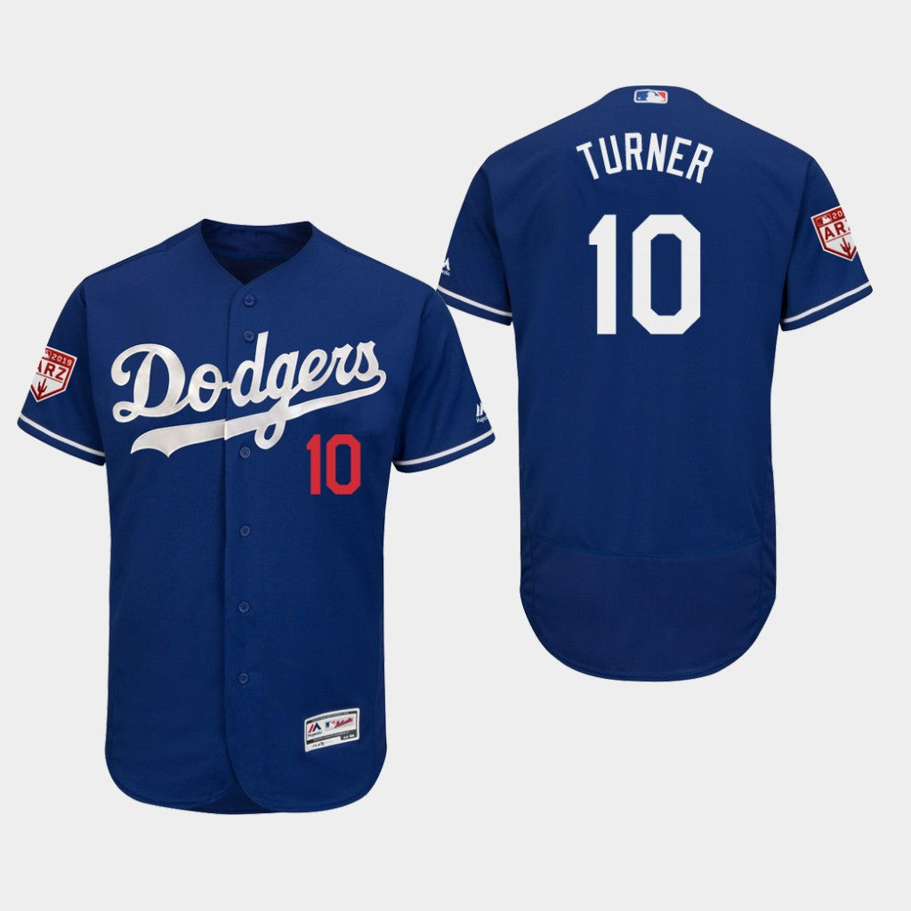 Dodgers Cooperstown Collection Justin Turner Royal Mesh Batting Practice Jersey