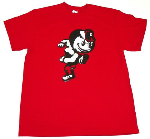 Ohio State Buckeyes Delta Pro Weight Red Mascot Logo Shirt - Dino's Sports Fan Shop