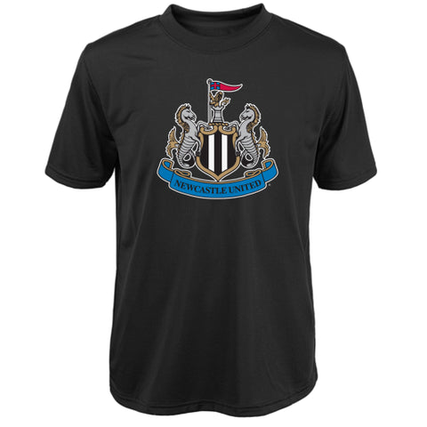 Newcastle United BPL Youth Black Performance Adidas T-Shirt - Dino's Sports Fan Shop
