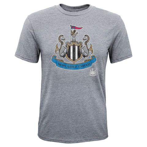 Newcastle United BPL Youth Adidas Gray T-Shirt X-Large - Dino's Sports Fan Shop