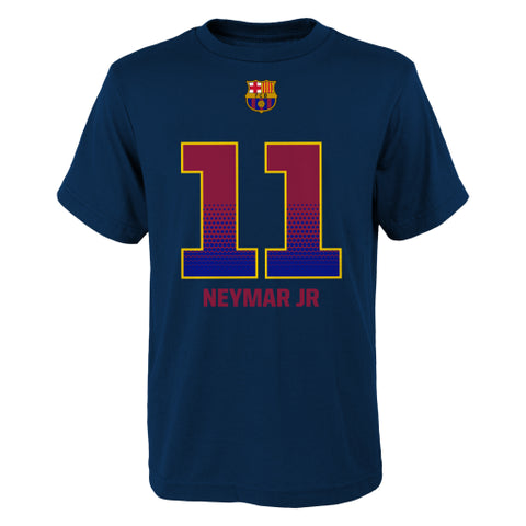 FCB Football Club Barcelona Neymar Performance Blue Adidas Youth Shirt - Dino's Sports Fan Shop