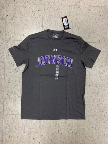 Northwestern Wildcats Adult Under Armour Gray Shirt