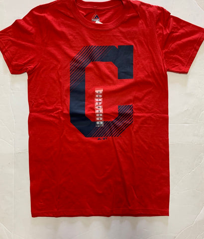 Cleveland Indians Red Logo Majestic T Shirt
