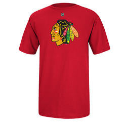 Chicago Blackhawks Reebok Play Dry Logo Youth Shirt - Dino's Sports Fan Shop