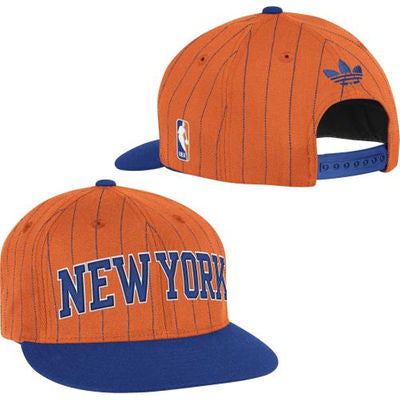 New York Knicks Adidas Pinstripe Snapback Hat - Dino's Sports Fan Shop