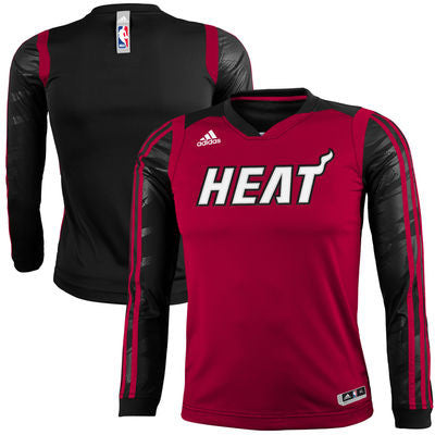 Miami Heat Adidas 2013-2014 Adult on Court Long Sleeve Shooter - Dino's Sports Fan Shop