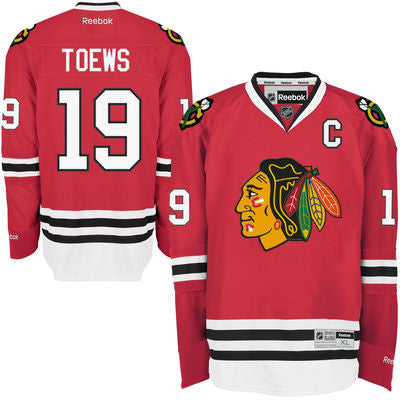 Jonathan Toews #19 Chicago Blackhawks NHL Reebok Premier Jersey - Dino's Sports Fan Shop