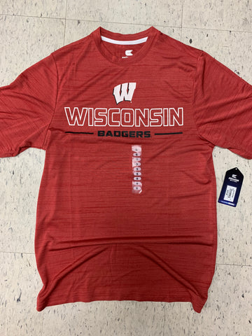 Wisconsin Badgers Adult Colosseum Own The Stands Dri-Fit Red Shirt