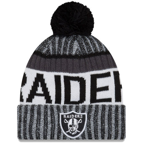 Oakland Raiders New Era 2017 official Sideline Sport Knit Hat