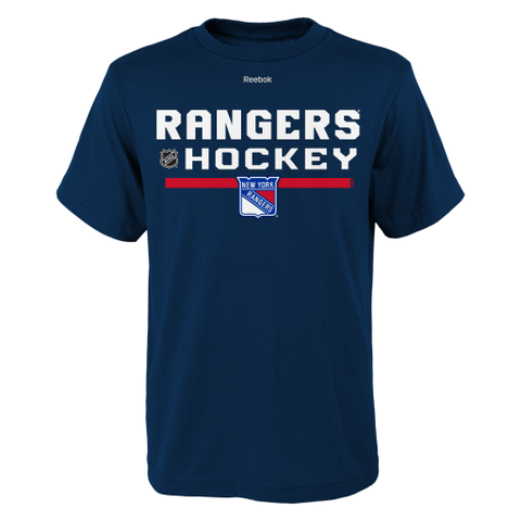 New York Rangers Reebok Center Ice Youth Shirt - Dino's Sports Fan Shop
