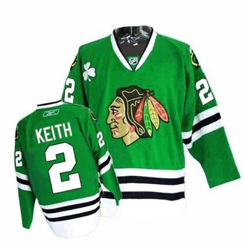 Duncan Keith #2 Chicago Blackhawks Reebok Kelly Green Premier Jersey - Dino's Sports Fan Shop
