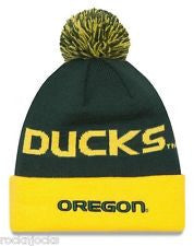 Oregon Ducks New Era Knit Cuffed Hat - Dino's Sports Fan Shop